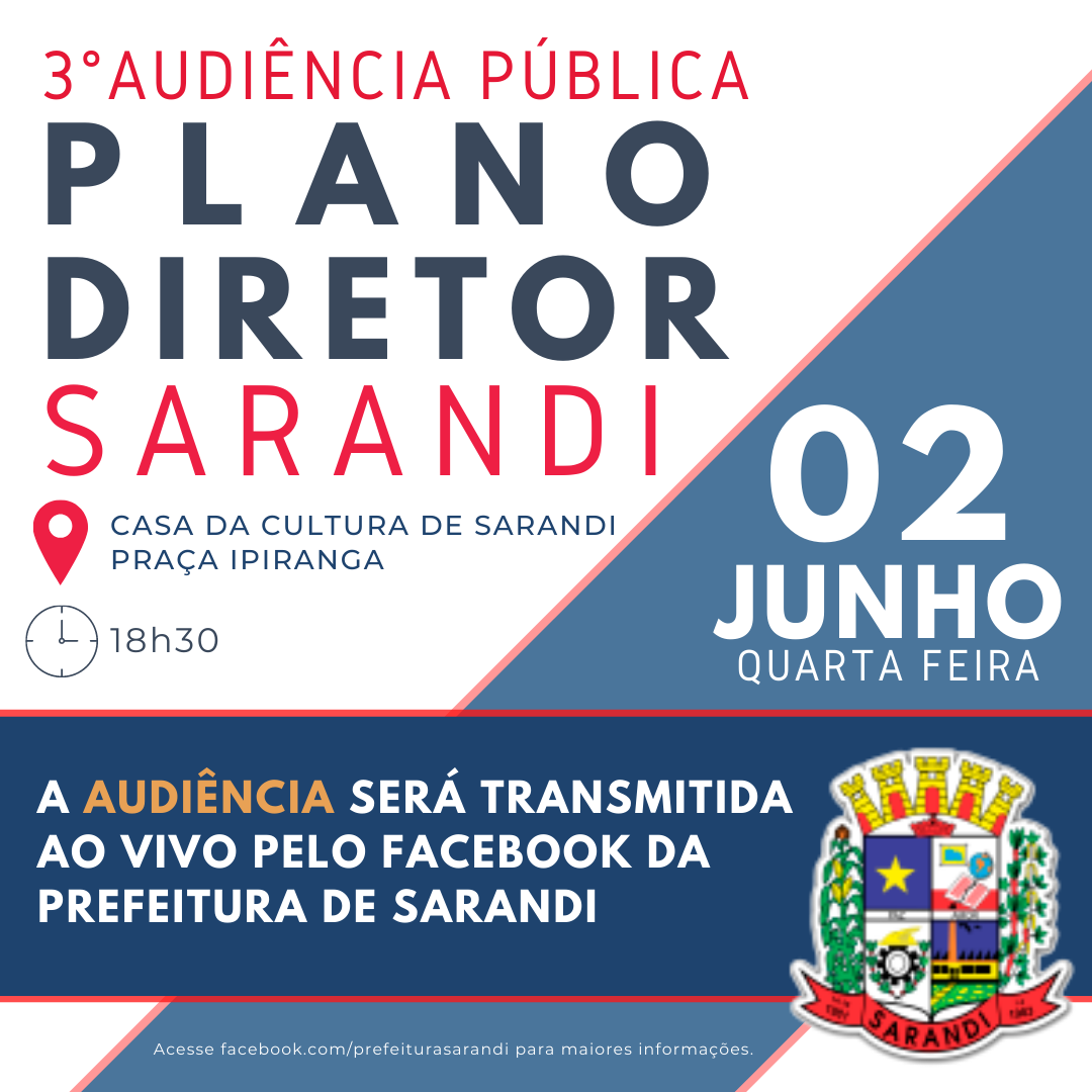 3ª Audiência Pública do Plano Diretor de Sarandi